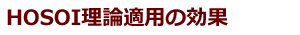 HOSOI理論の適用